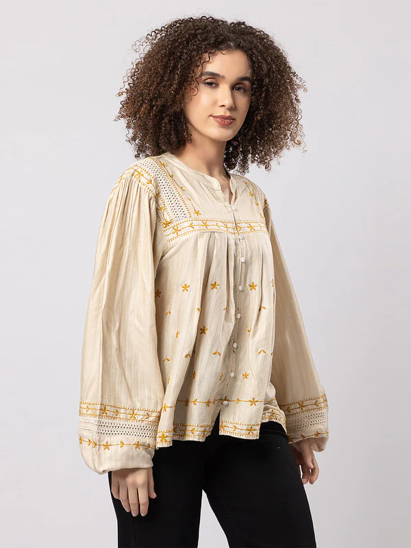 Women's Chic Cotton Top - Image 3