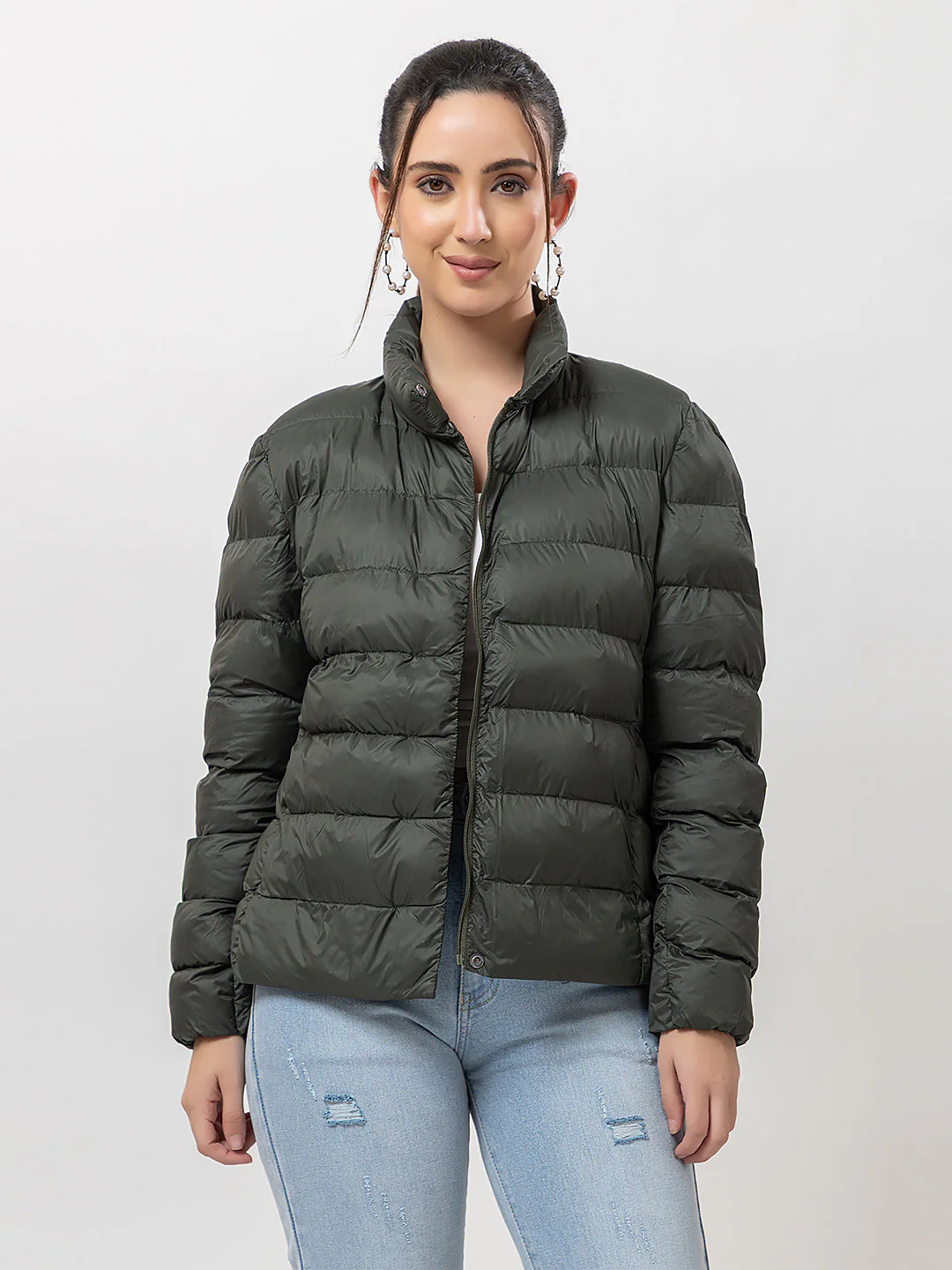 Women's Structured Puffer Jacket - Image 4