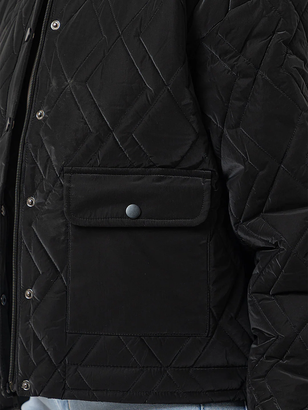 Women's Quilted Button-up Jacket - Image 7