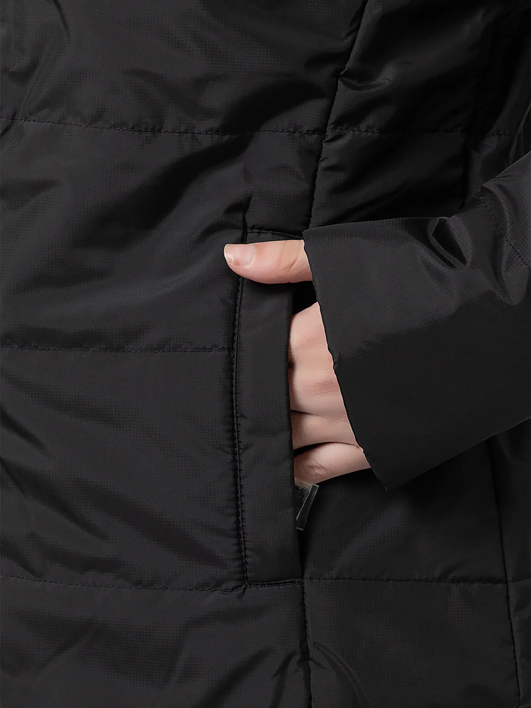 Women's Quilted Zipper Jacket - Image 4