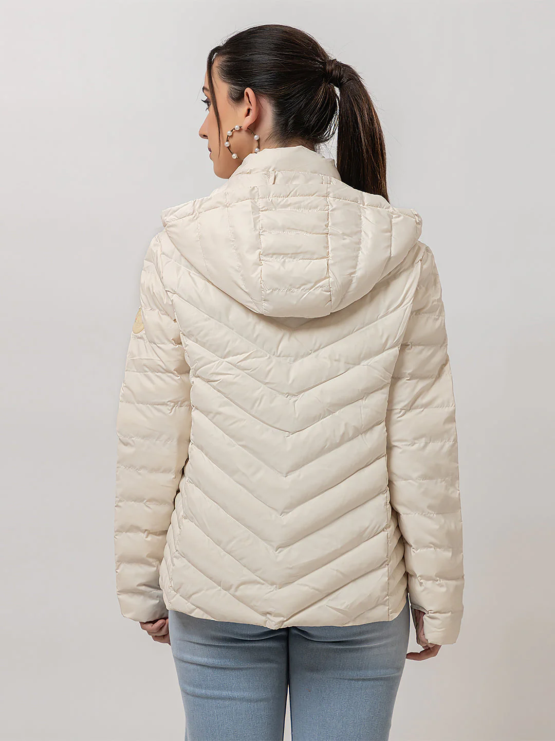 Women's Structured Puffer Jacket - Image 3