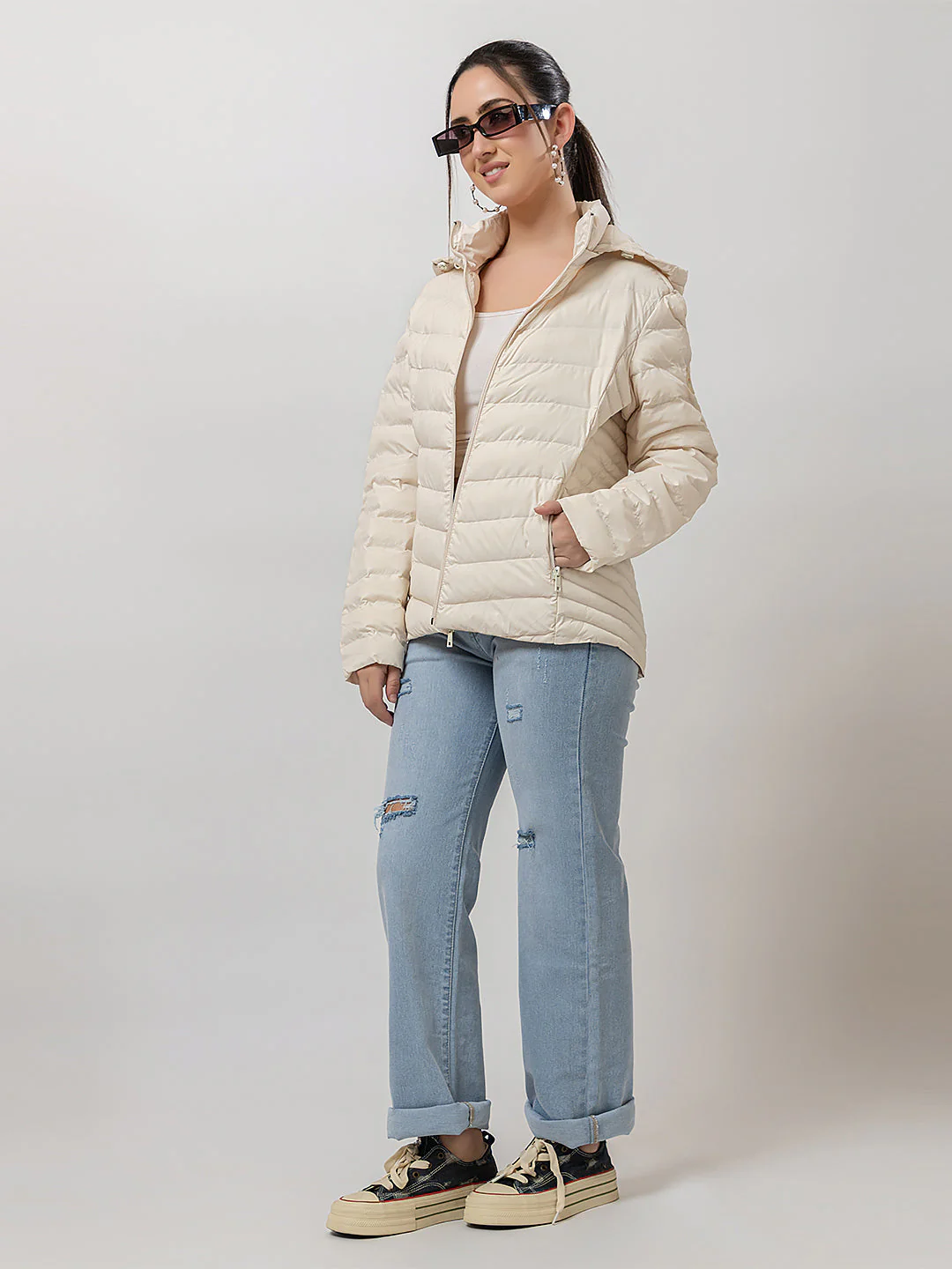 Women's Structured Puffer Jacket - Image 7