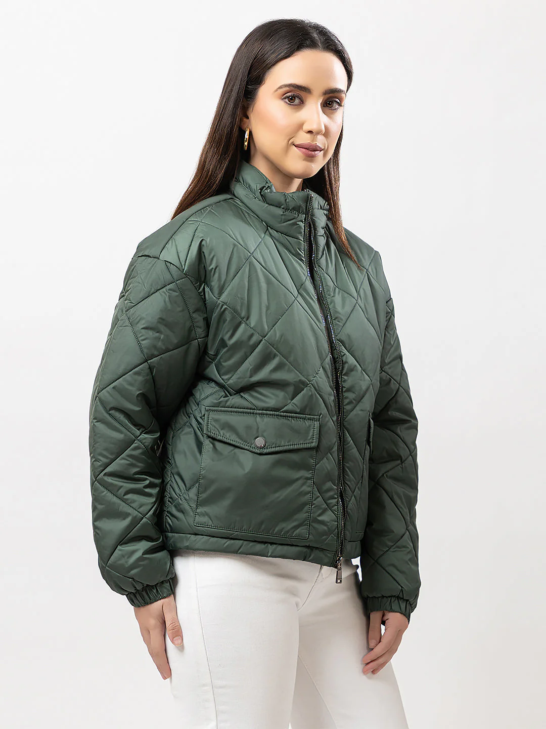 Women's Quilted Short Jacket - Image 2
