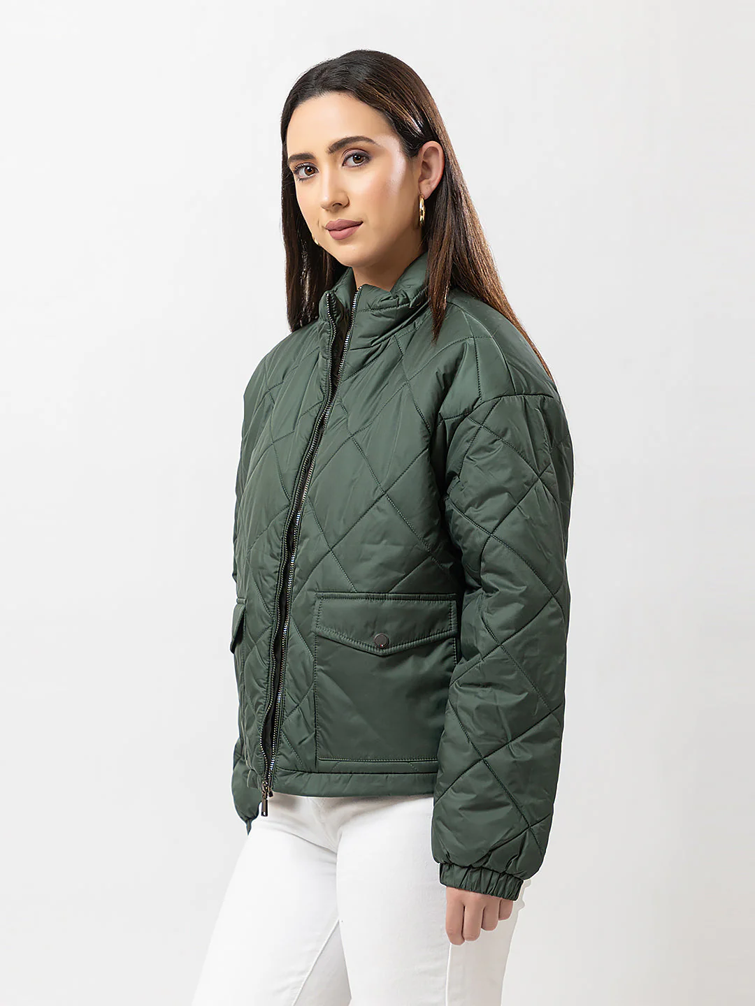 Women's Quilted Short Jacket - Image 4