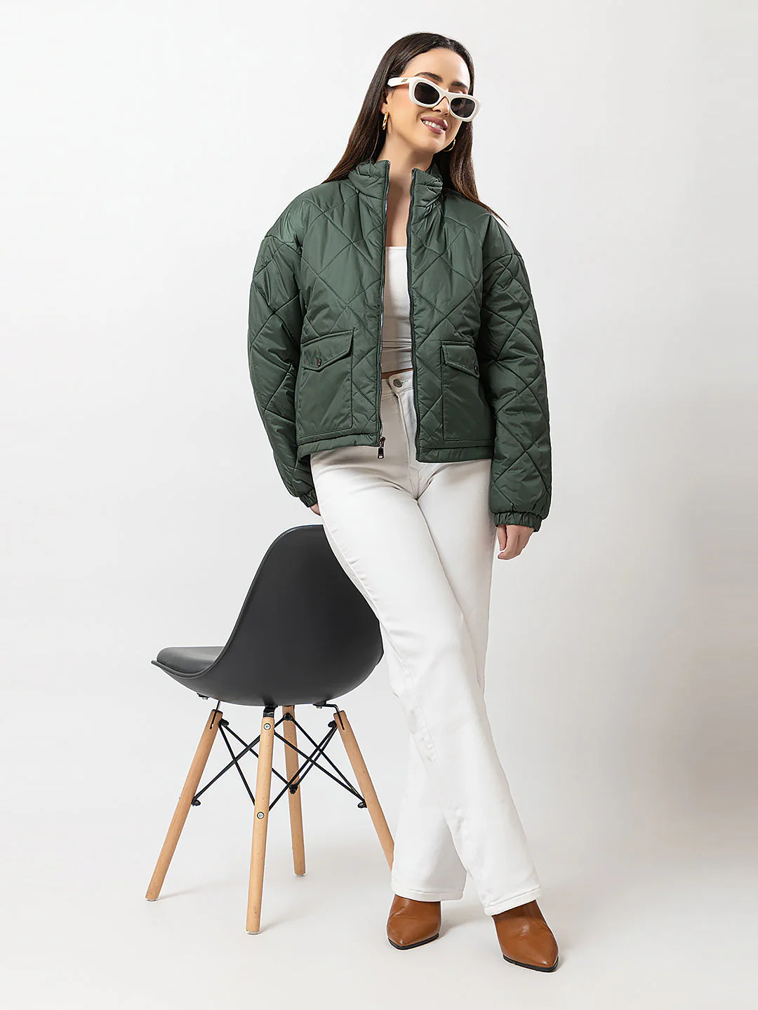 Women's Quilted Short Jacket - Image 7