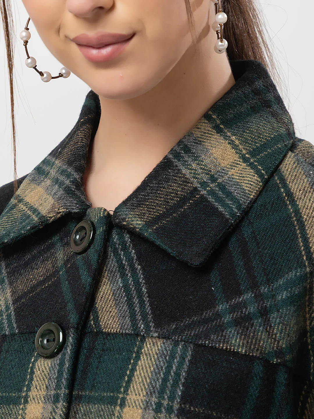 Women's Checked Short Jacket - Image 6
