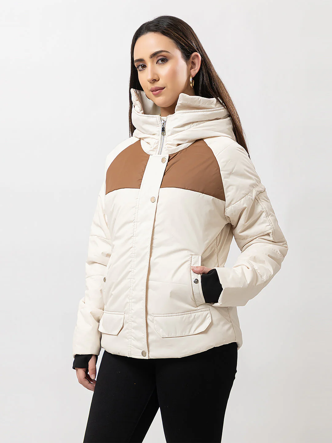 Women's High-Neck Full Jacket - Image 3