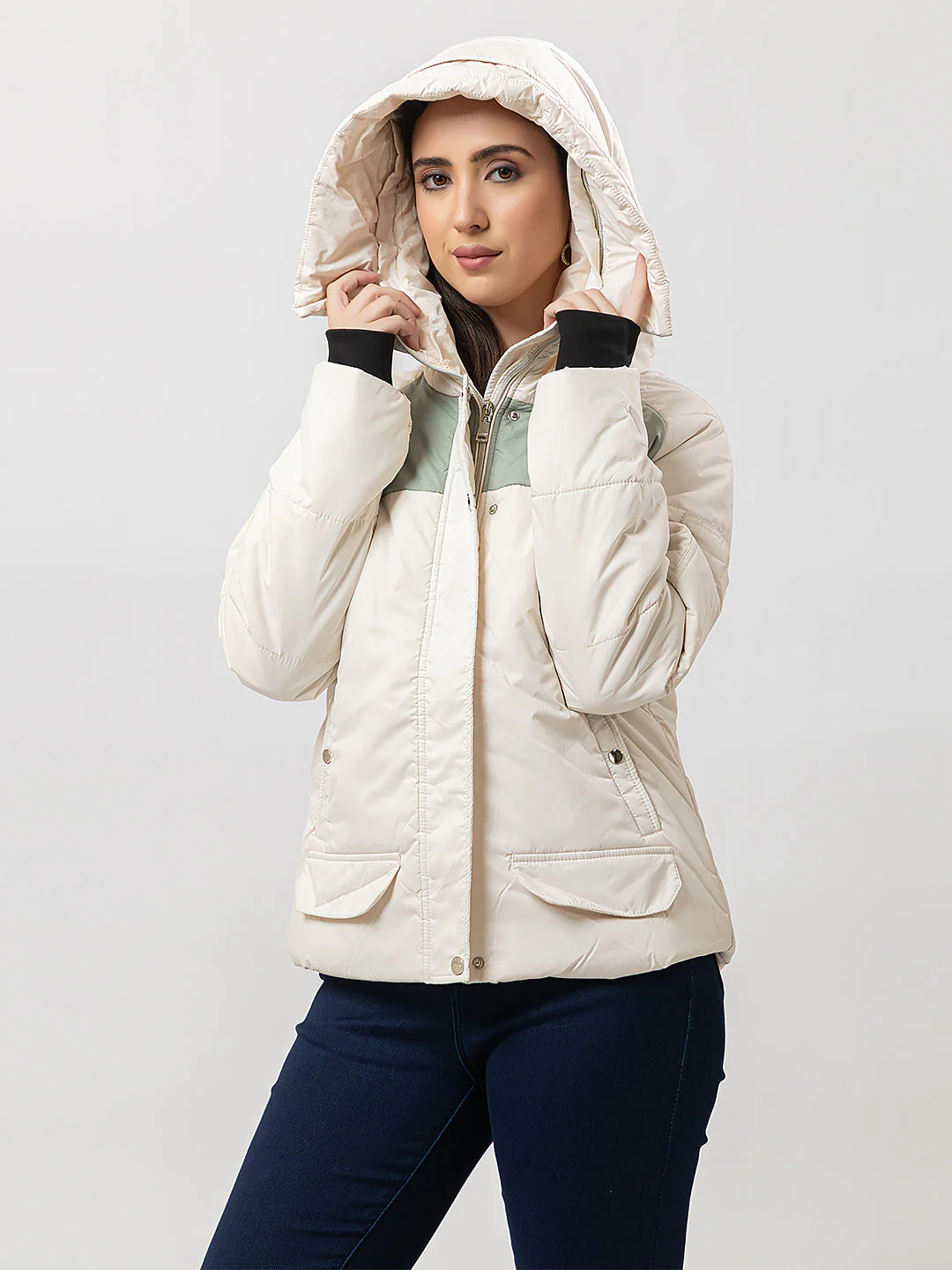 Women's High-Neck Full Jacket - Image 3