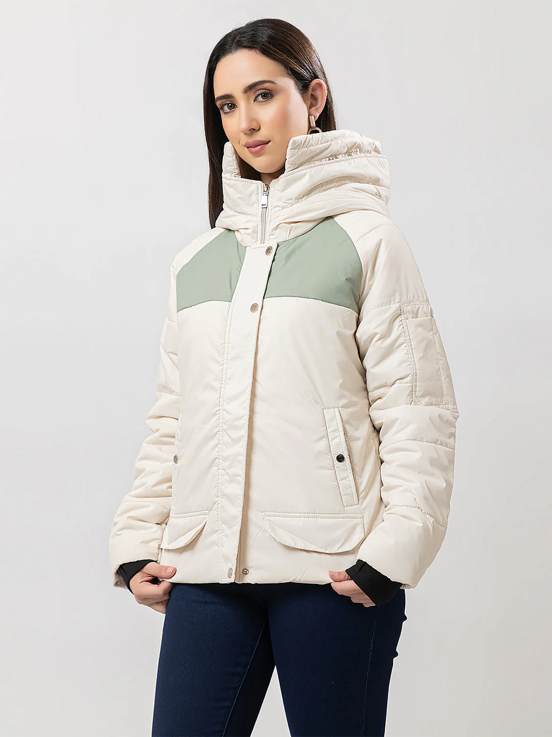 Women's High-Neck Full Jacket - Image 7