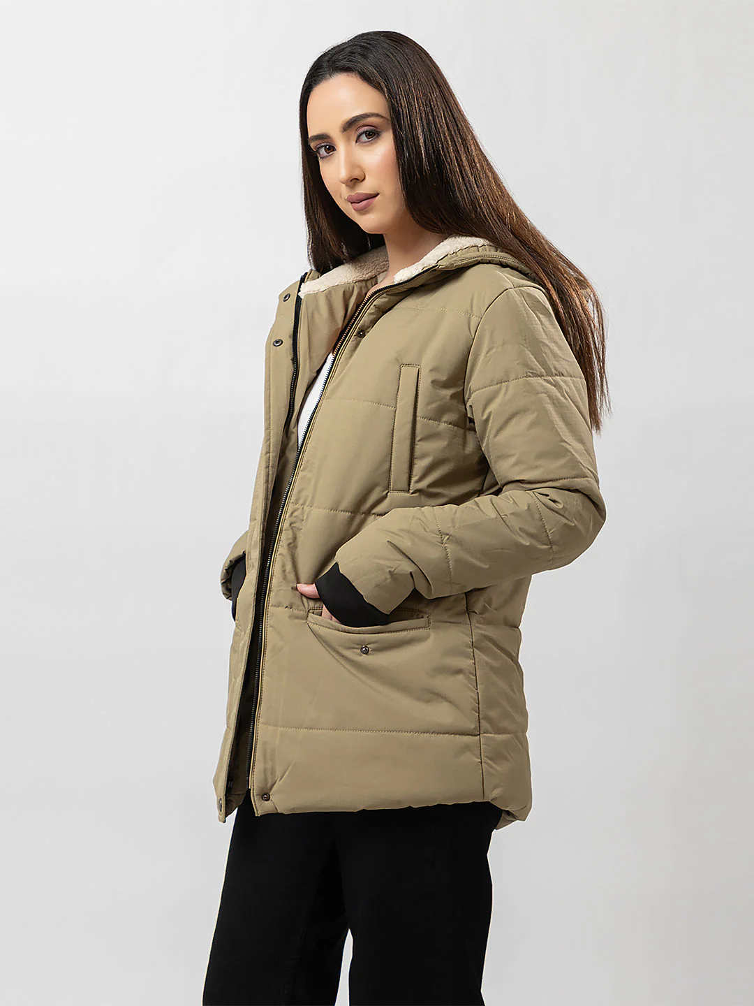 Women's Hooded Full Jacket - Image 4