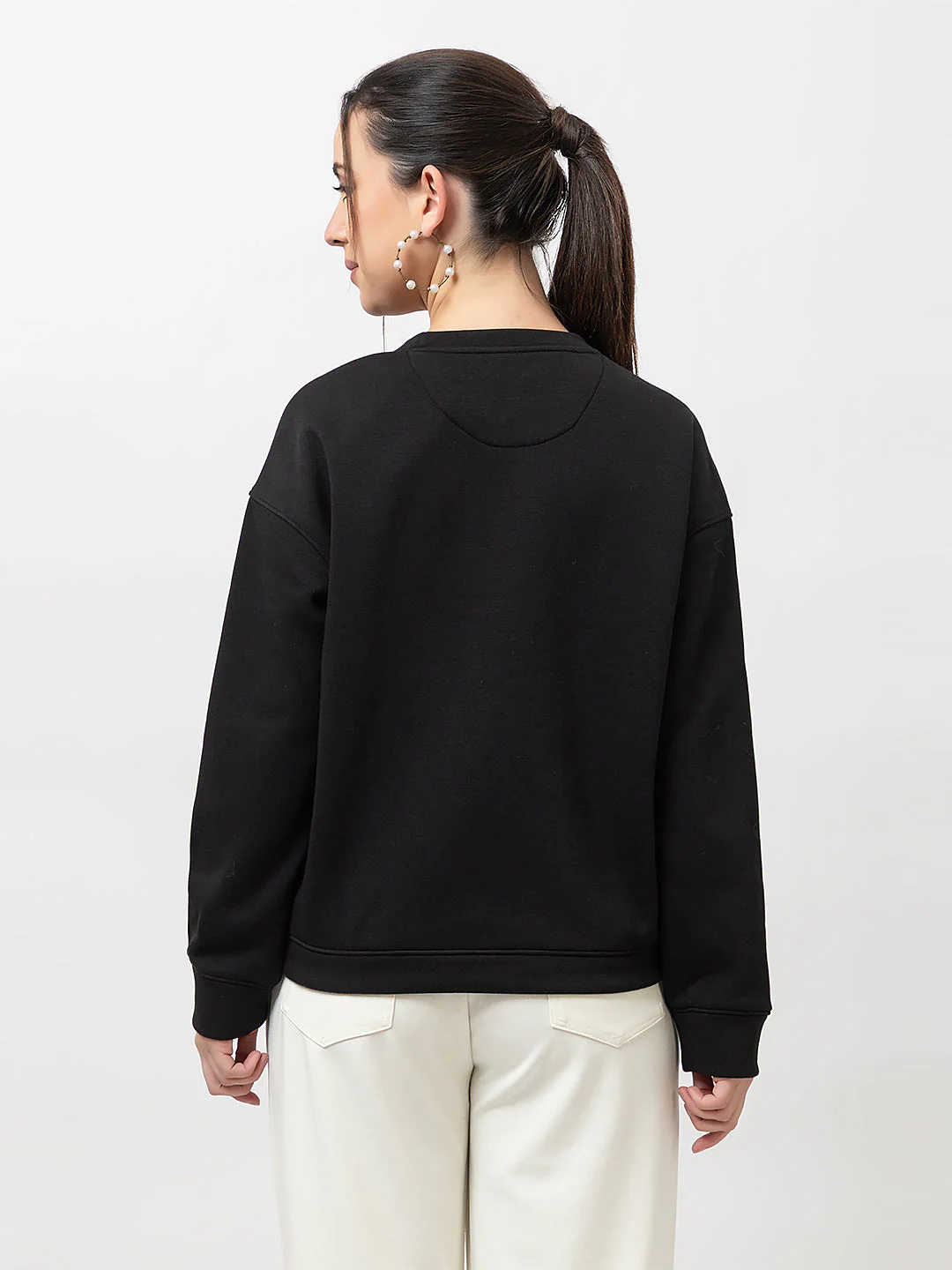 Women's Graphic Crew-Neck Sweatshirt - Image 3