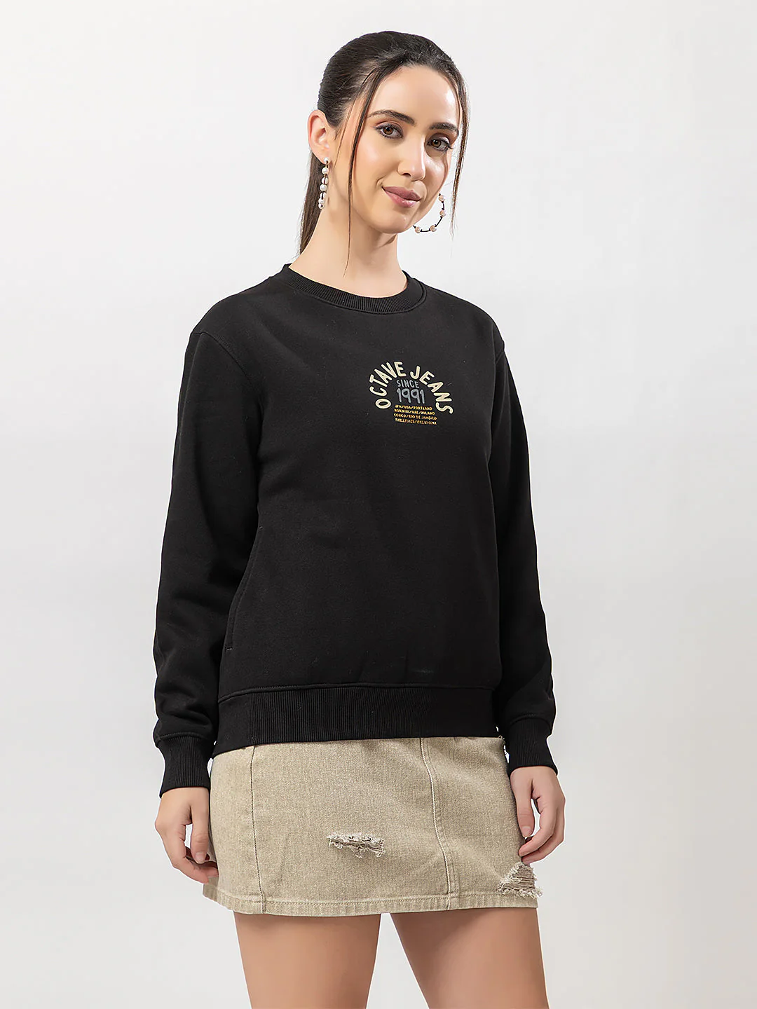 Women's Graphic Crew-Neck Sweatshirt