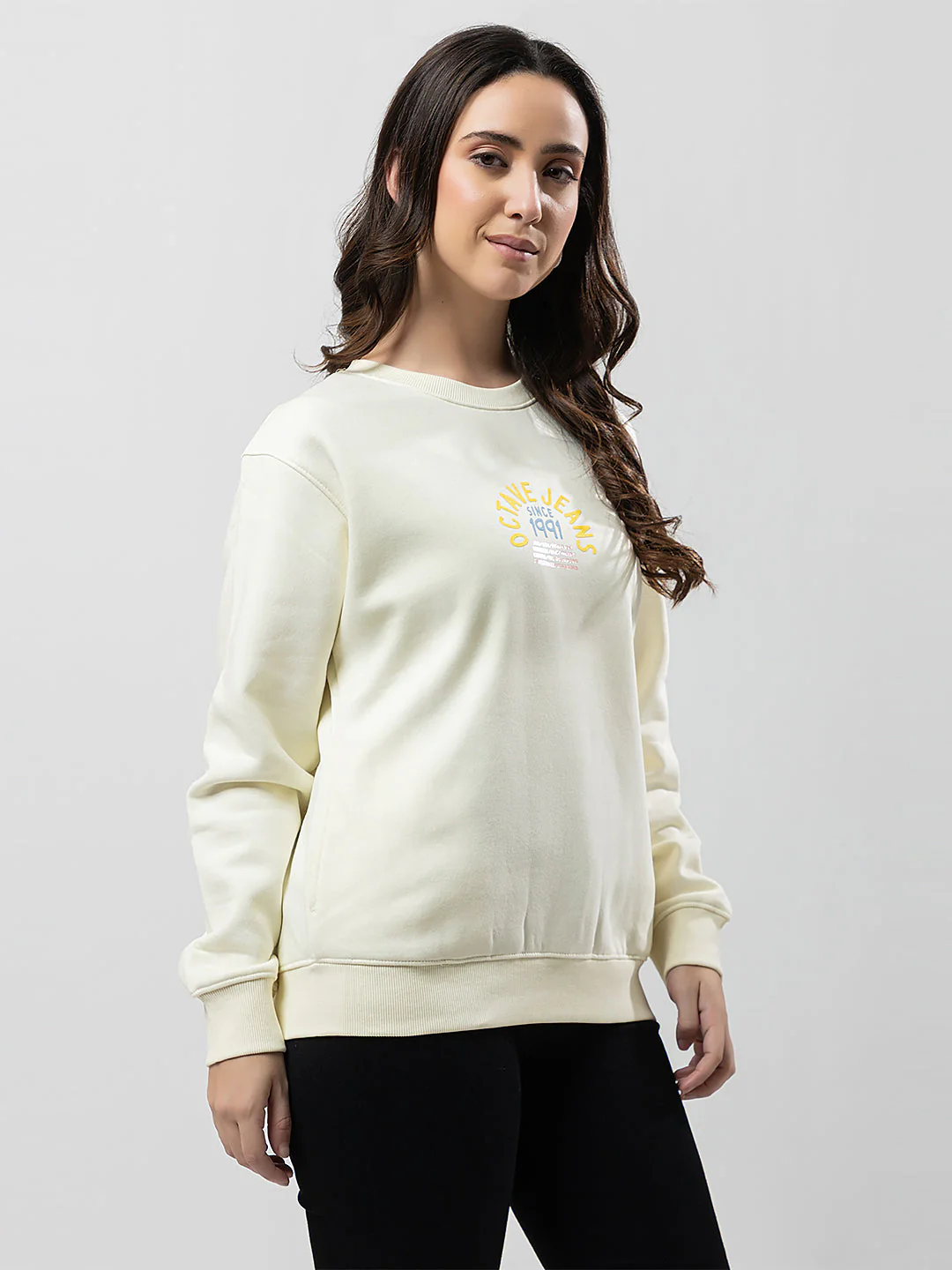 Women's Graphic Crew-Neck Sweatshirt - Image 2