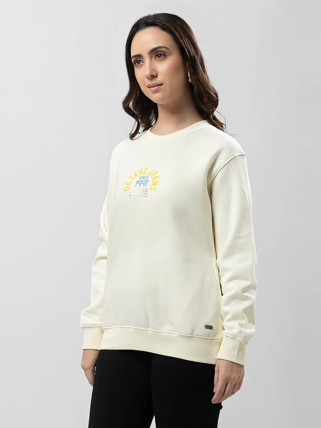 Women's Graphic Crew-Neck Sweatshirt - Image 6