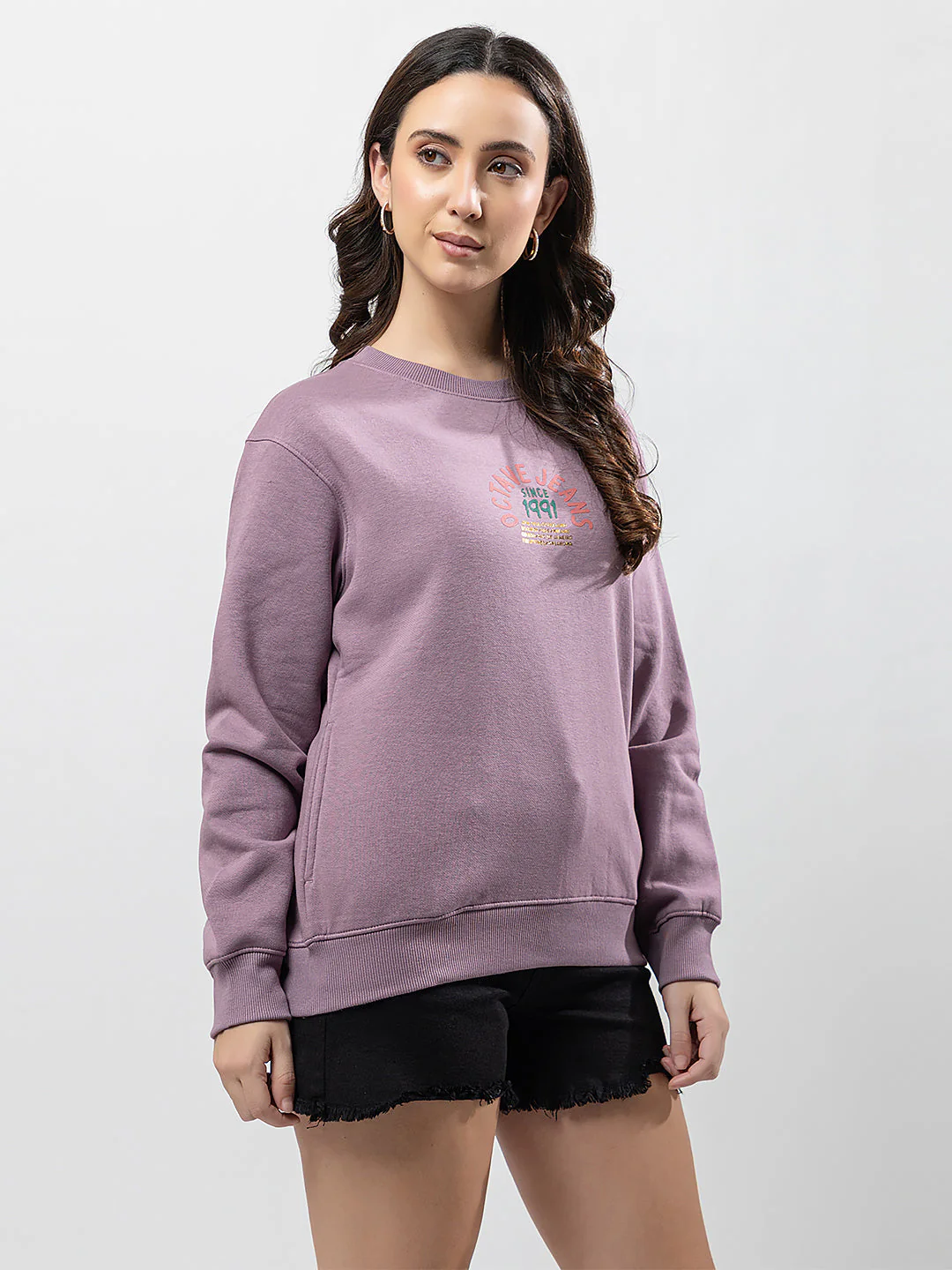 Women's Graphic Crew-Neck Sweatshirt - Image 3