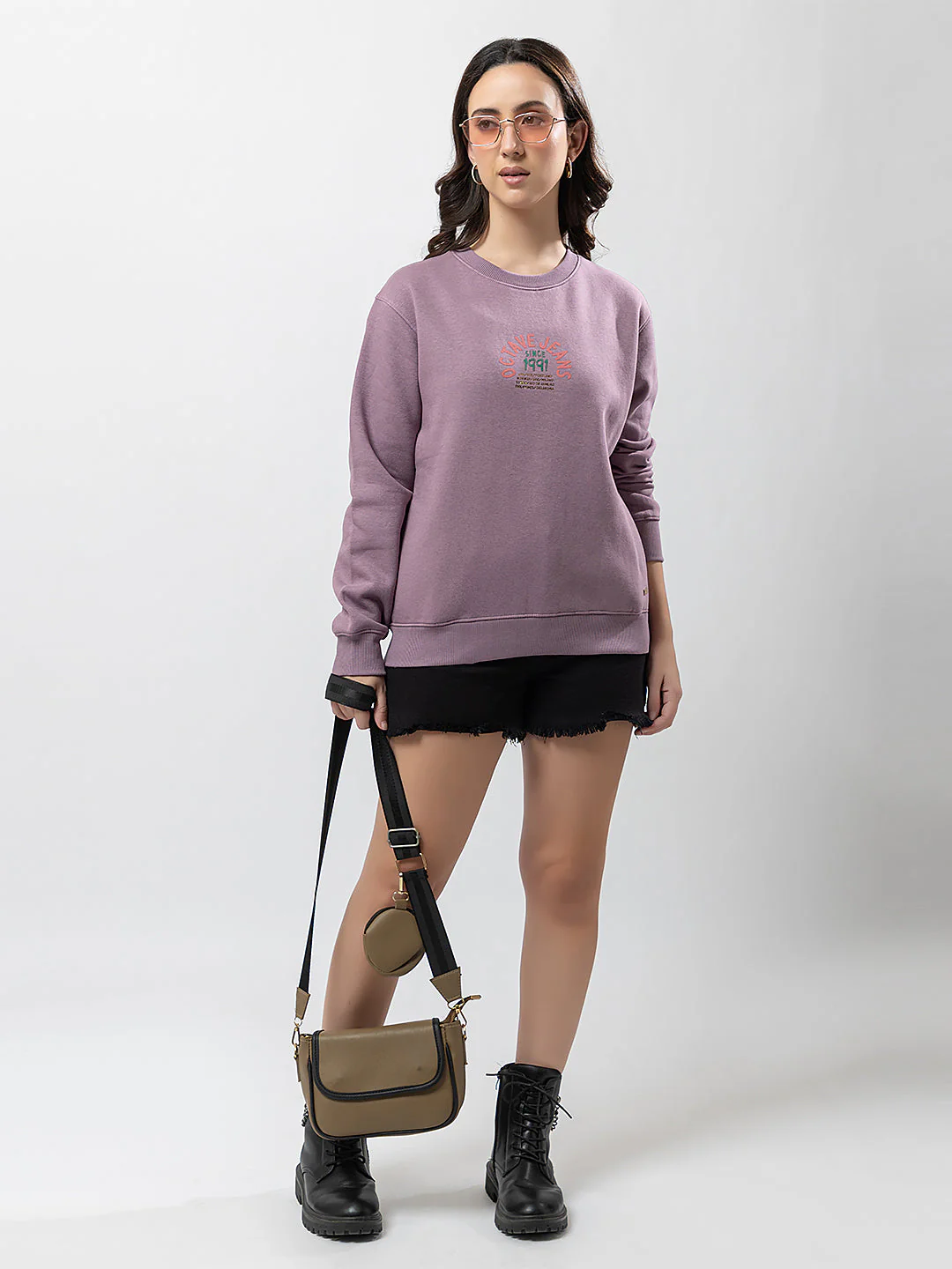 Women's Graphic Crew-Neck Sweatshirt - Image 7