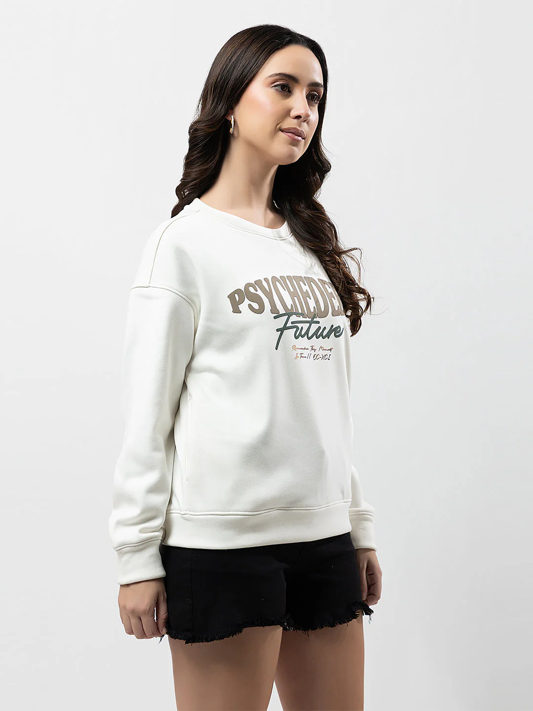 Women's Graphic Crew-Neck Sweatshirt - Image 4