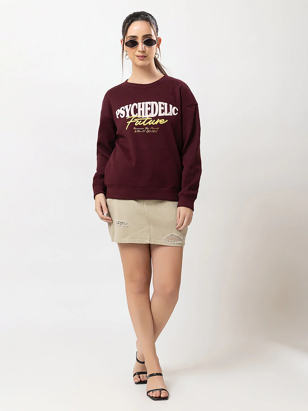 Women's Graphic Crew-Neck Sweatshirt - Image 6