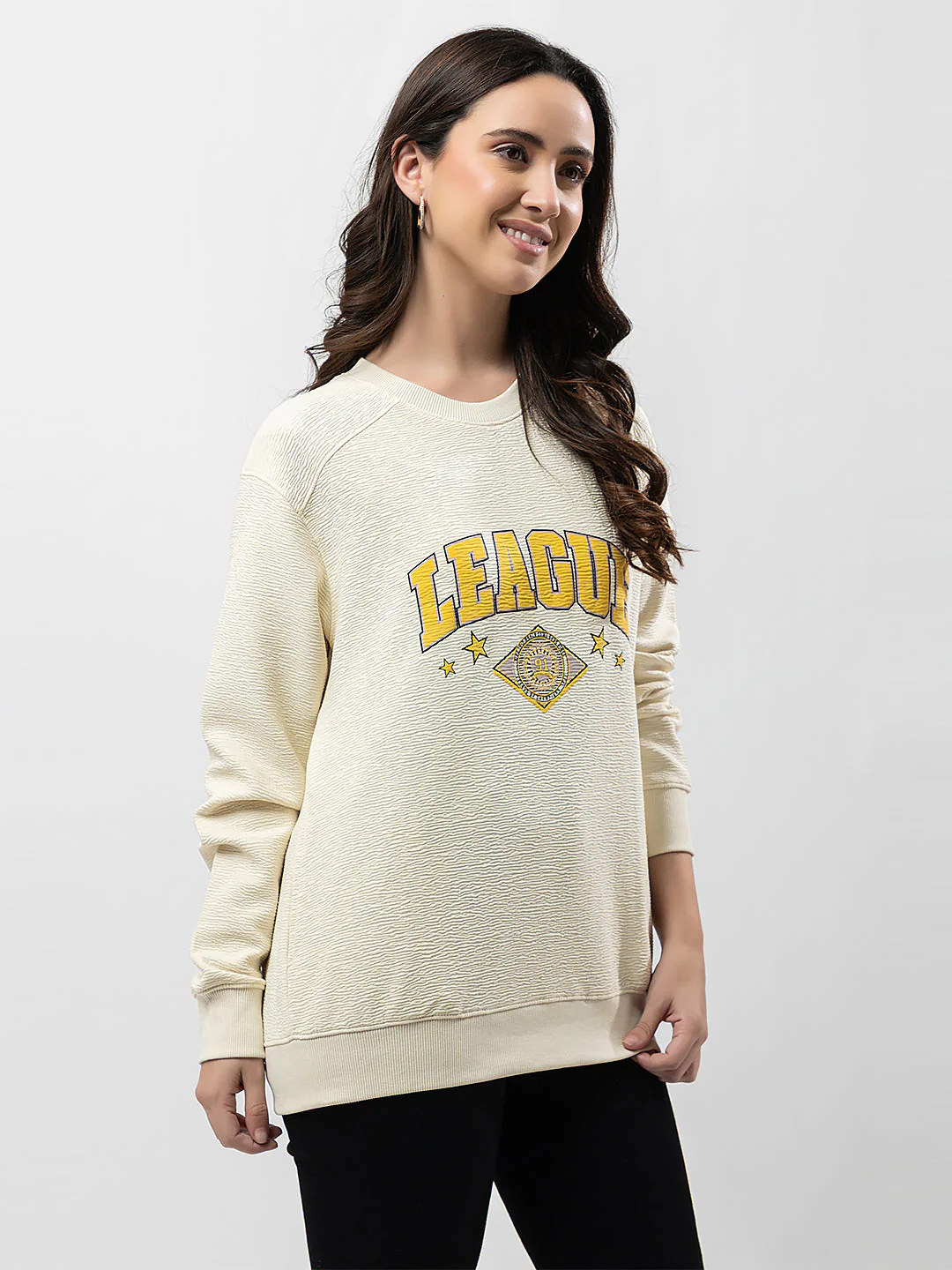 Women's Graphic 'League' Sweatshirt - Image 5