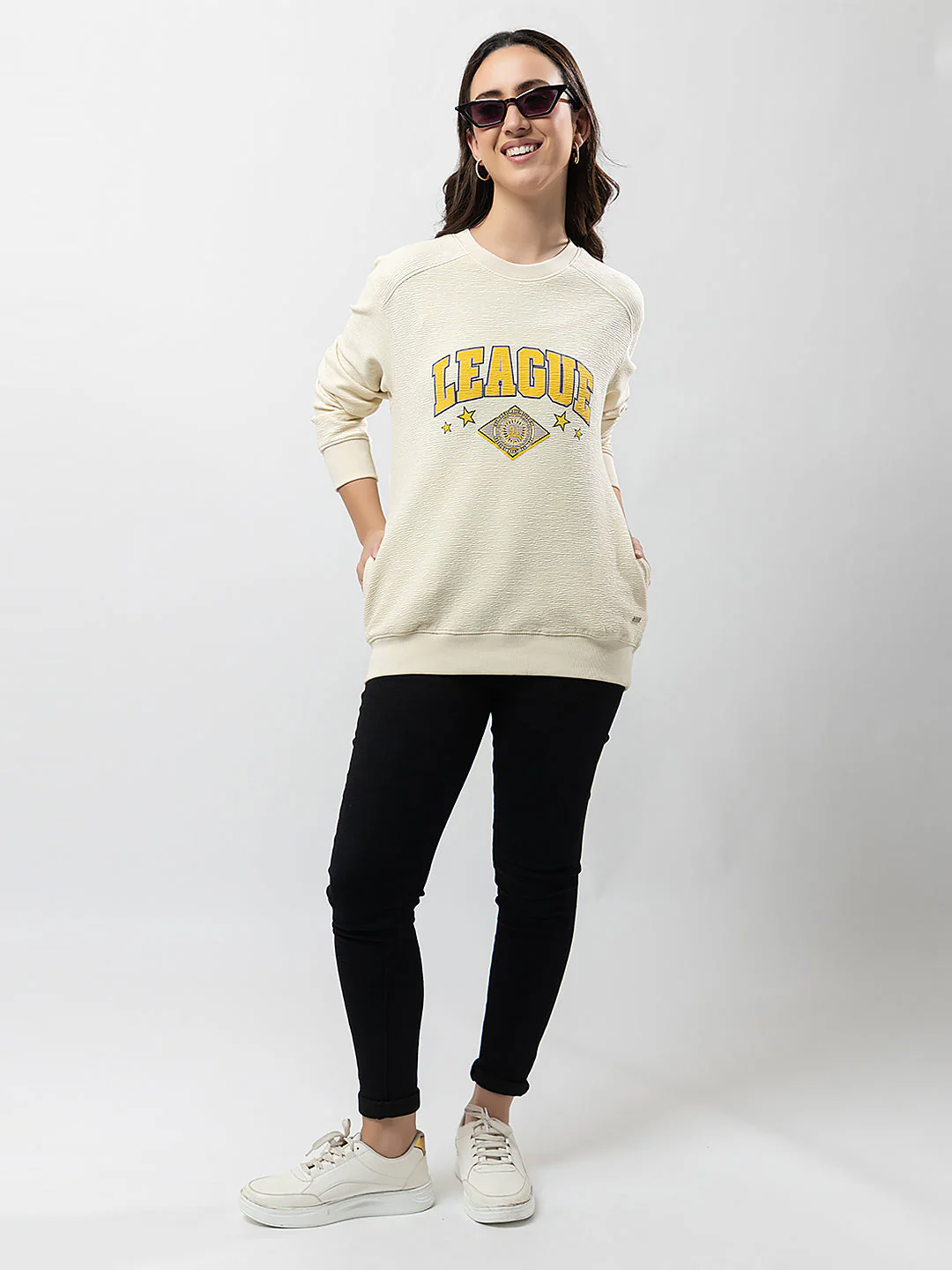 Women's Graphic 'League' Sweatshirt - Image 6
