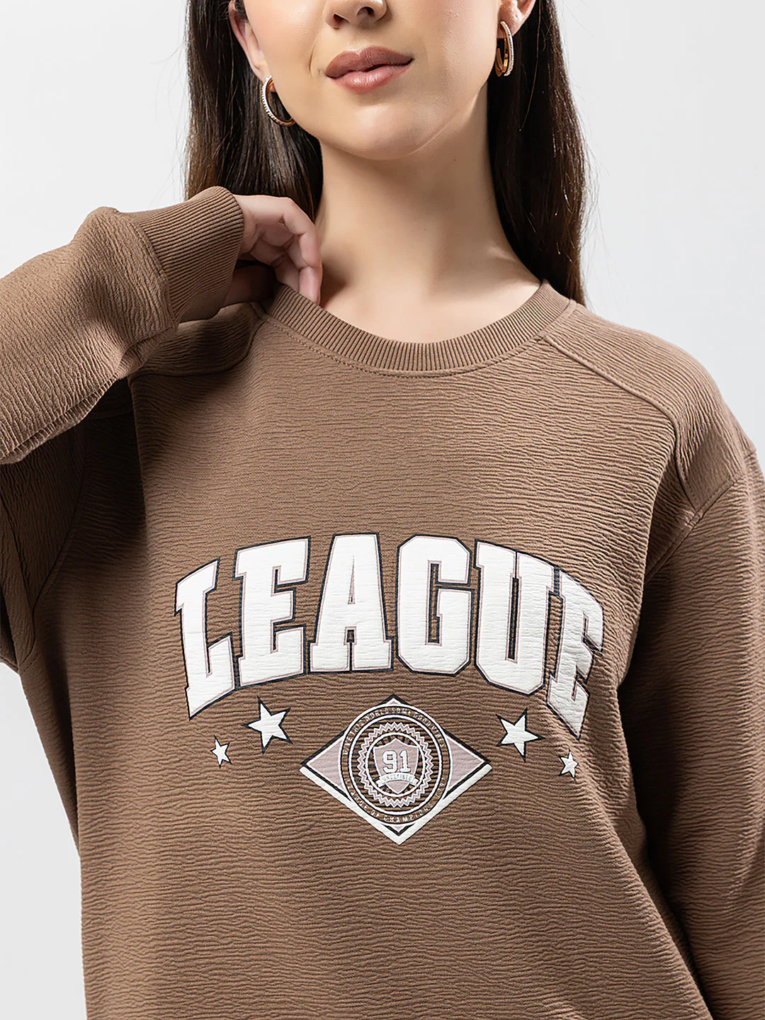Women's Graphic 'League' Sweatshirt - Image 6