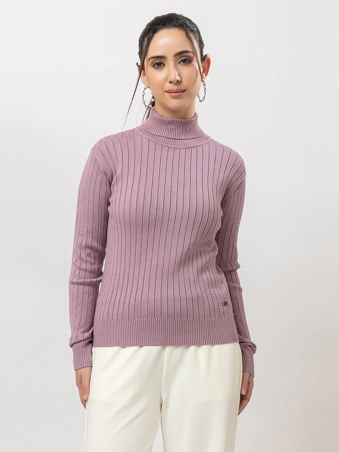 Women's Cable-Knit Solid Sweater - Image 6
