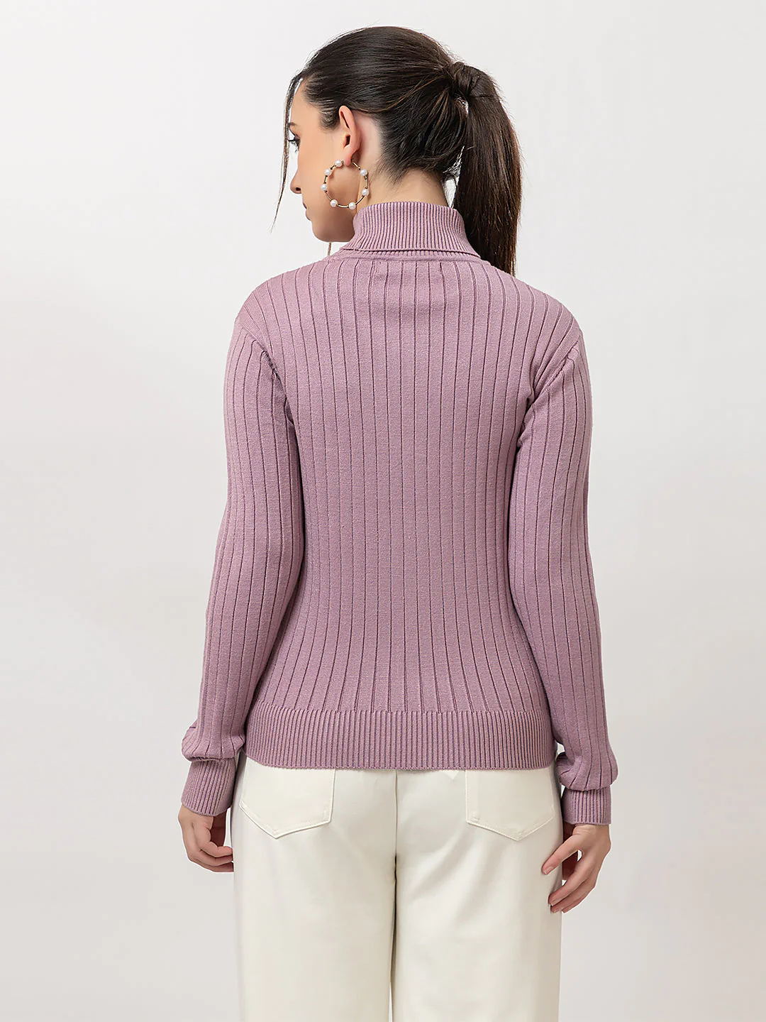 Women's Cable-Knit Solid Sweater - Image 7