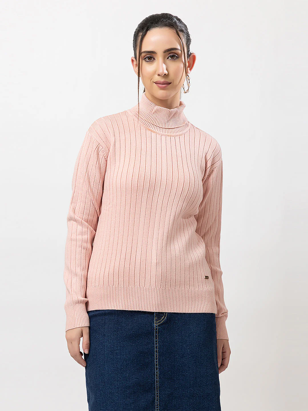 Women's Cable-Knit Solid Sweater