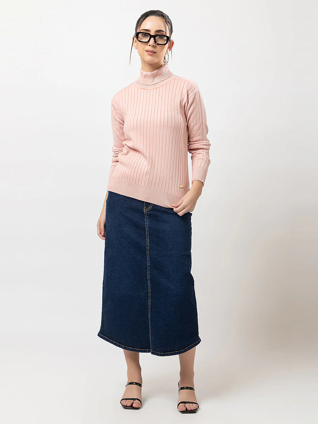 Women's Cable-Knit Solid Sweater - Image 3