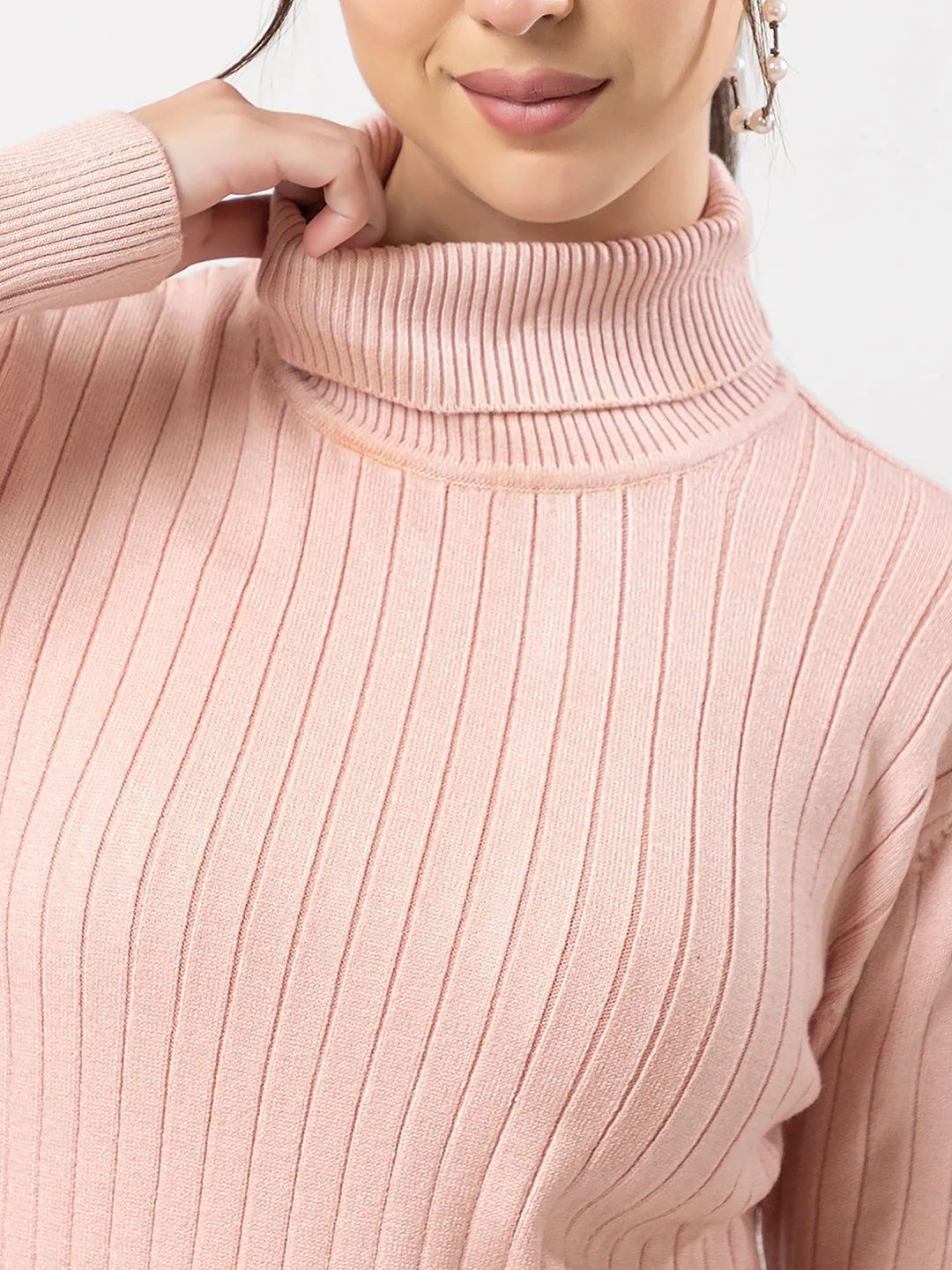 Women's Cable-Knit Solid Sweater - Image 6