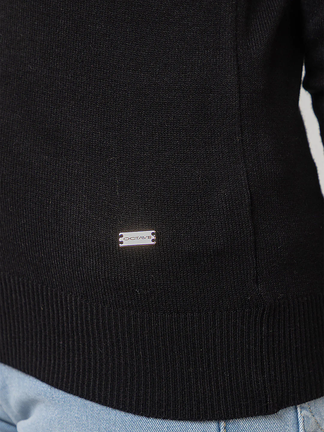 Women's High-Neck Plain Sweater - Image 6