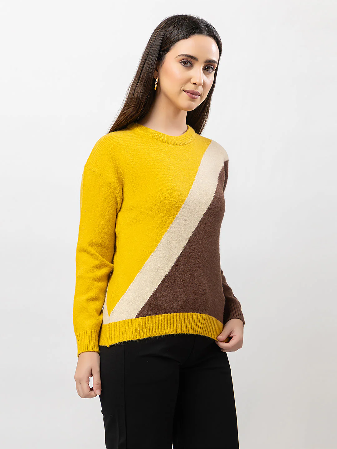 Women's Multicolour Full Sweater - Image 2