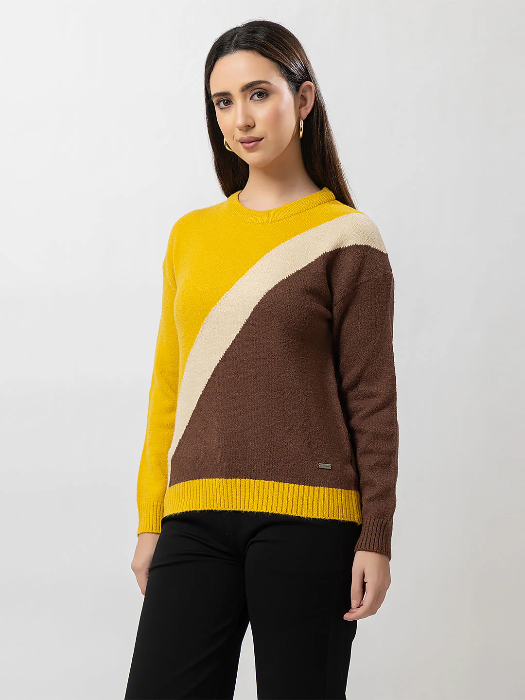 Women's Multicolour Full Sweater - Image 3