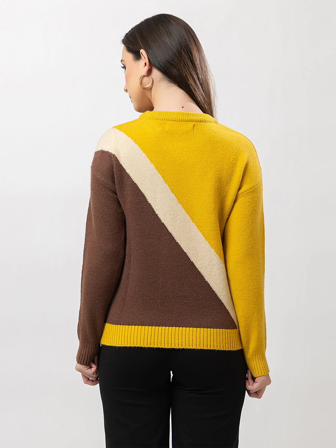 Women's Multicolour Full Sweater - Image 4