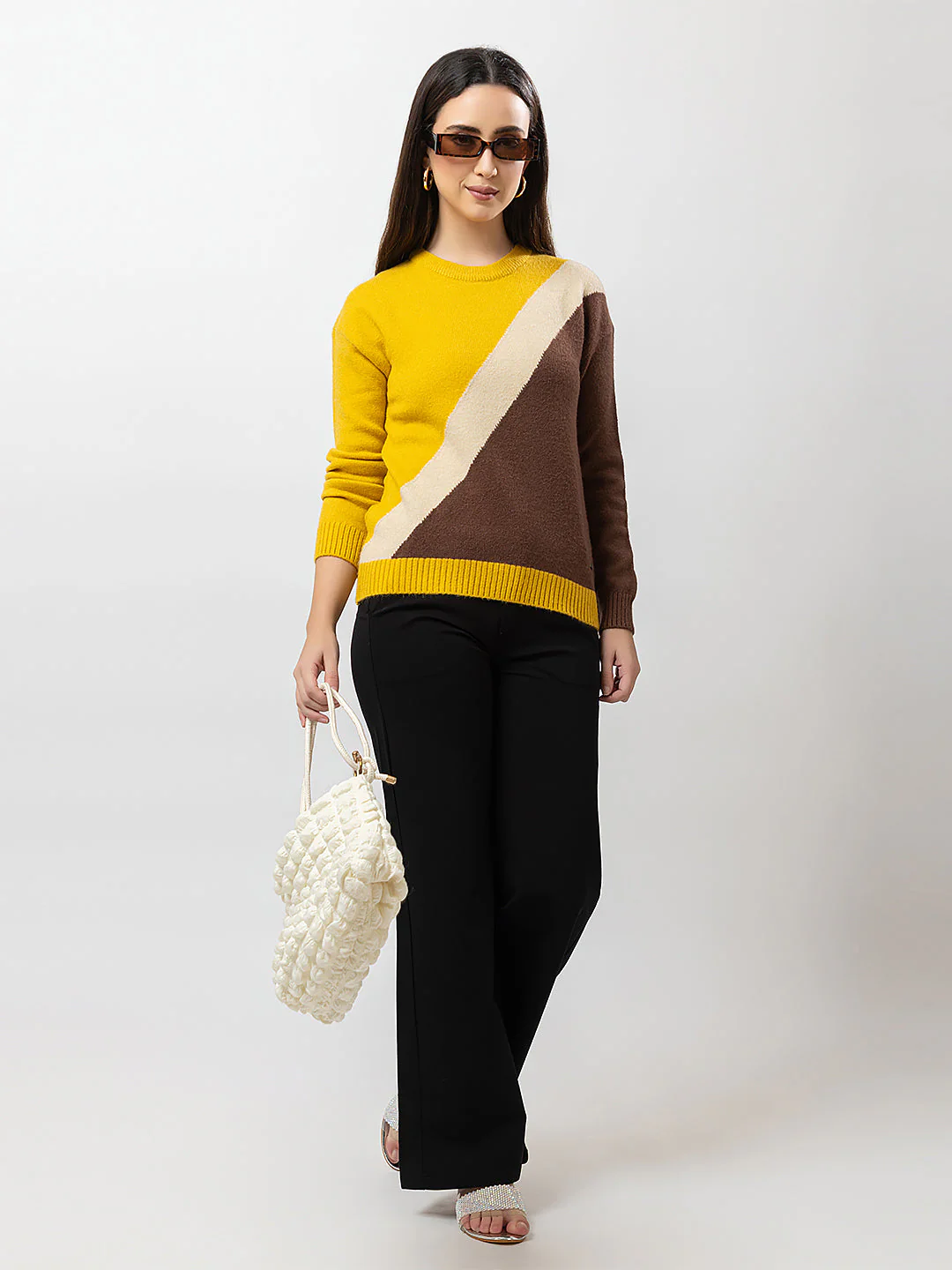 Women's Multicolour Full Sweater - Image 7