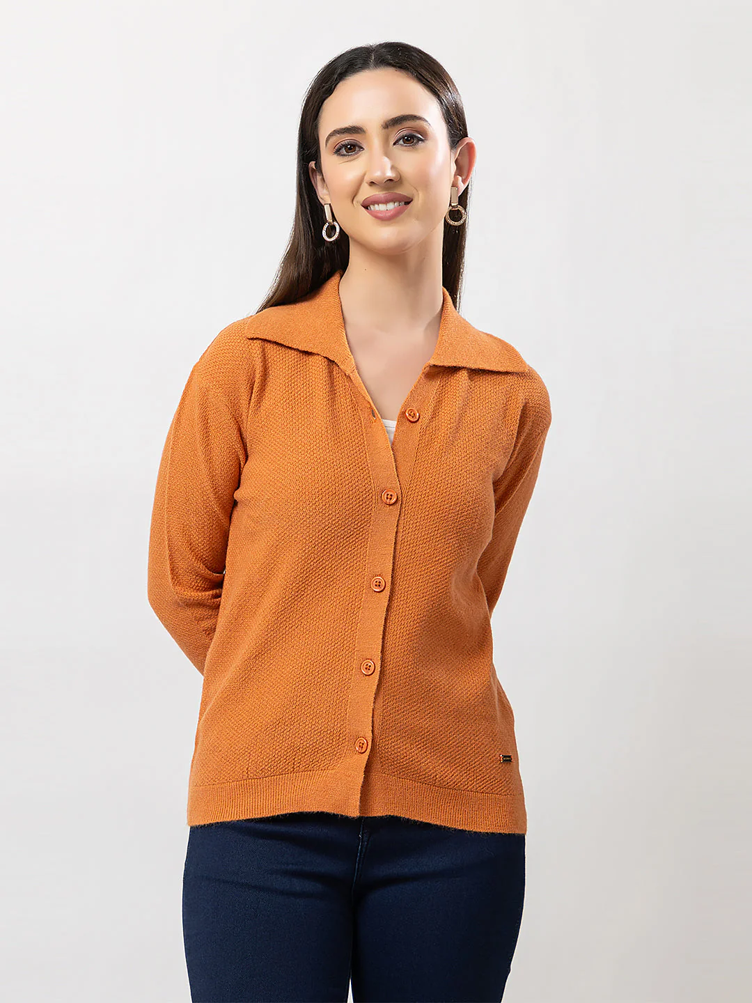 Women's Jersey-Knit Solid Cardigan