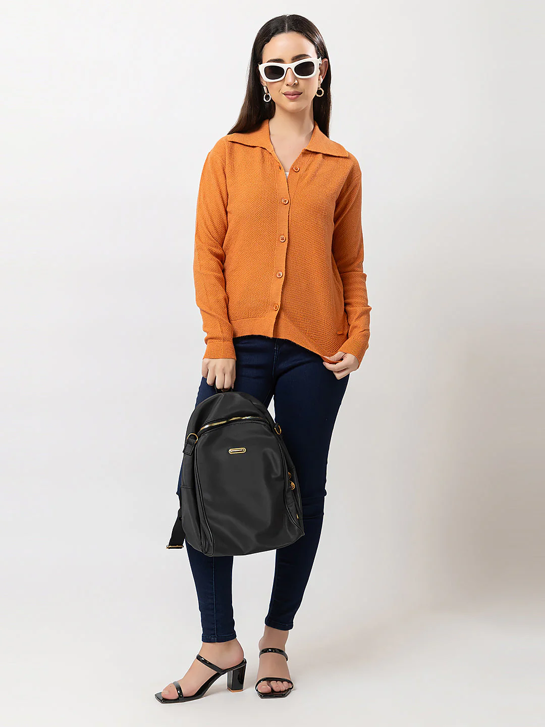 Women's Jersey-Knit Solid Cardigan - Image 7