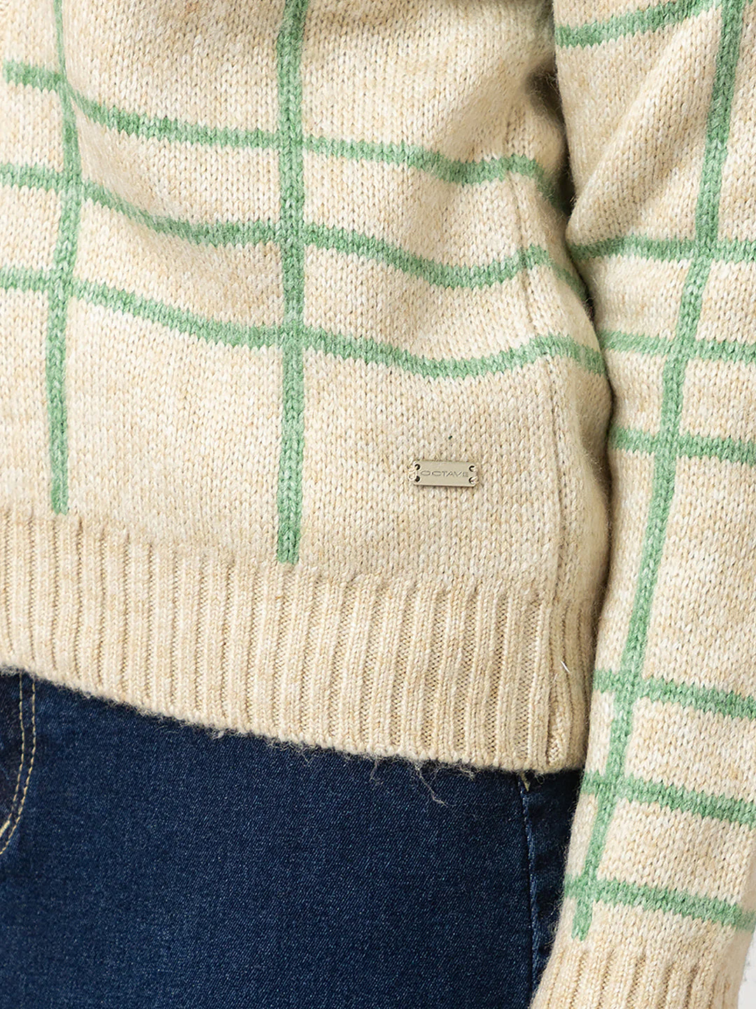 Women's Checked Cozy Cardigan - Image 7