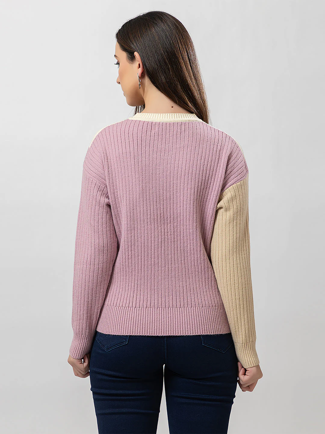 Women's Multicolour Full Sweater - Image 4