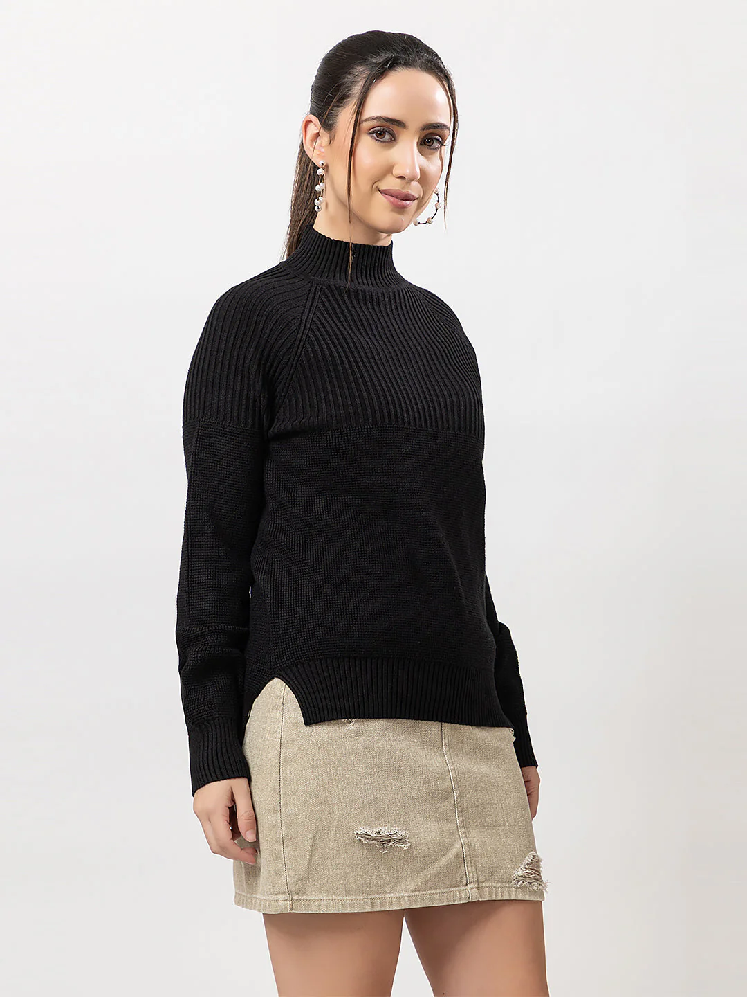 Women's Turtle-Neck Full Sweater - Image 2