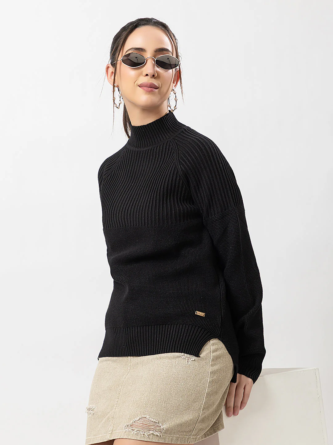 Women's Turtle-Neck Full Sweater - Image 3