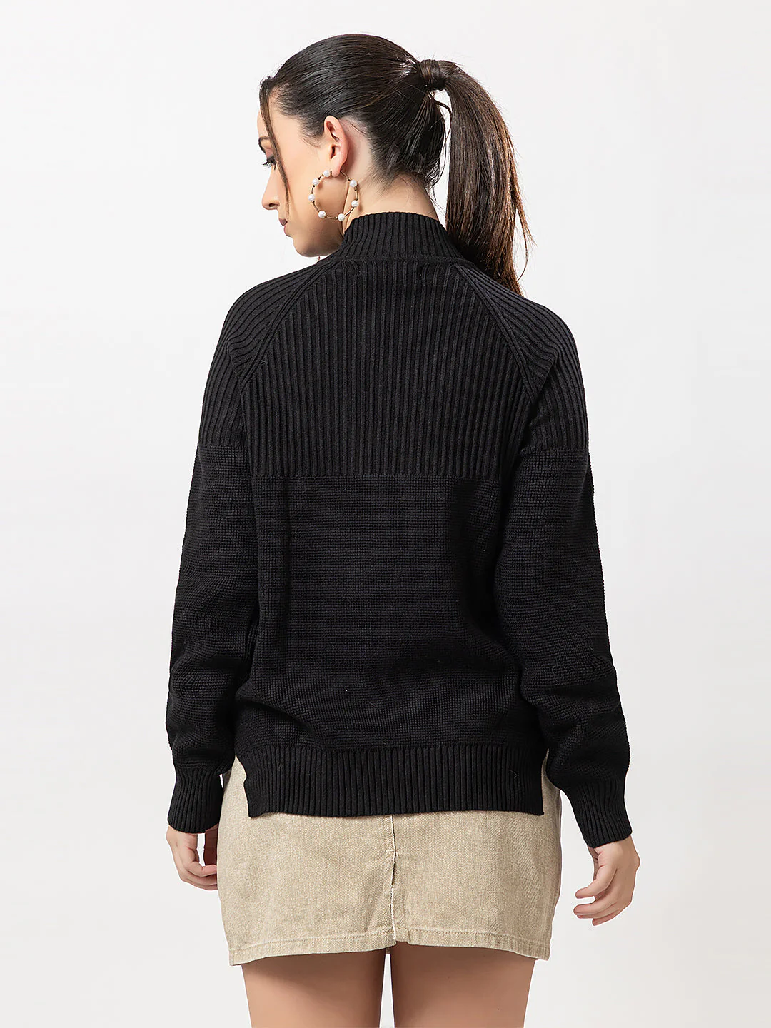 Women's Turtle-Neck Full Sweater - Image 4