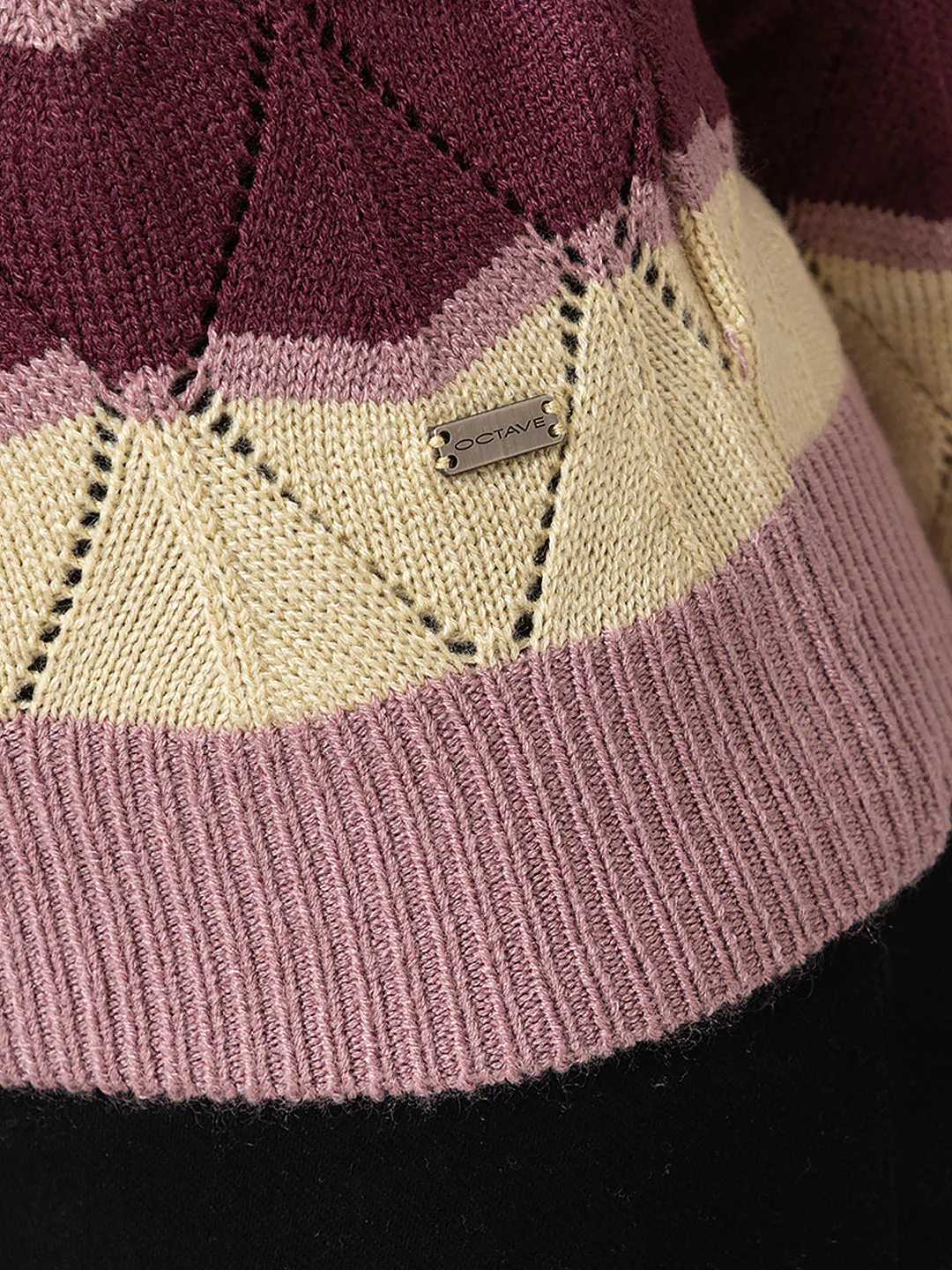 Women's Crew-Neck Striped Sweater - Image 5