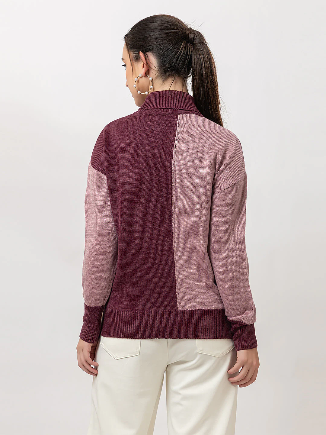 Women's Duo-Colour Full Sweater - Image 2