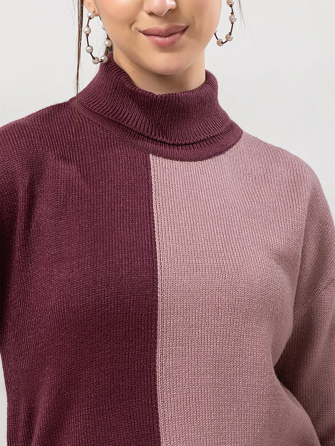 Women's Duo-Colour Full Sweater - Image 5
