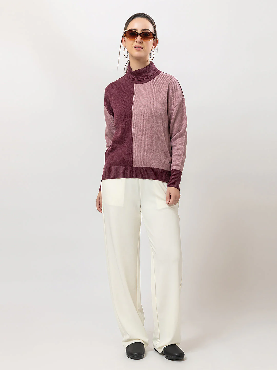 Women's Duo-Colour Full Sweater - Image 7