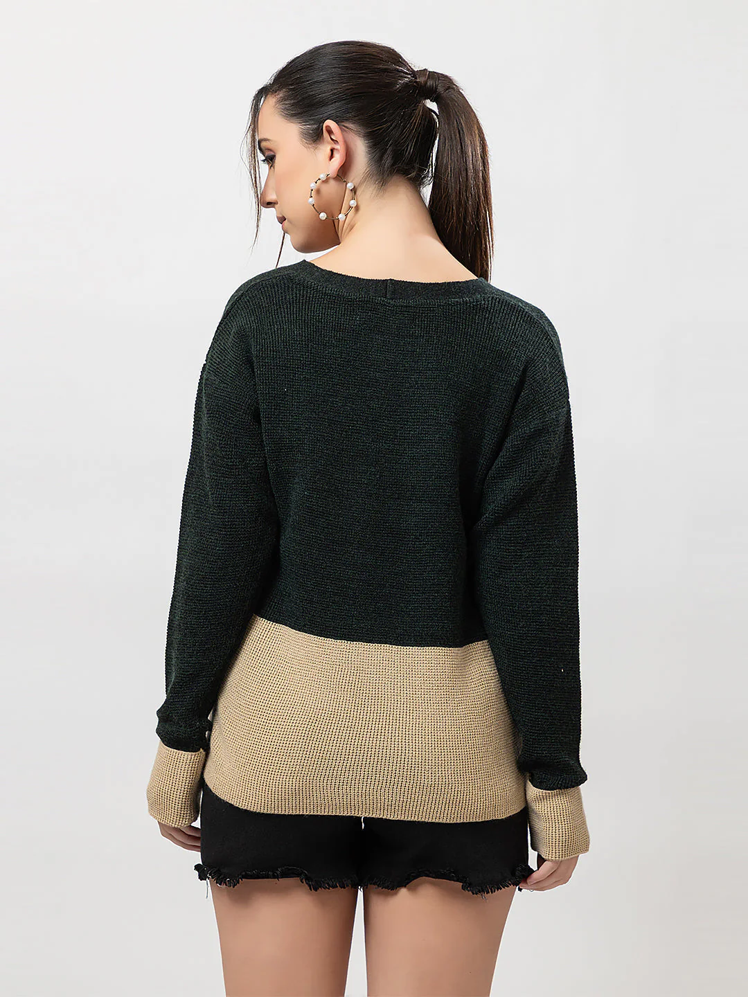 Women's Duo-Colour Cozy Cardigan - Image 5