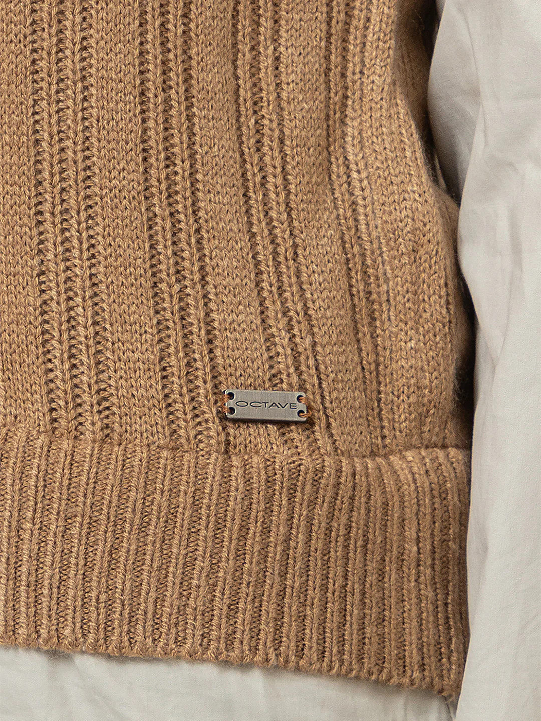 Women's Cable-Knit Half Sweater - Image 3