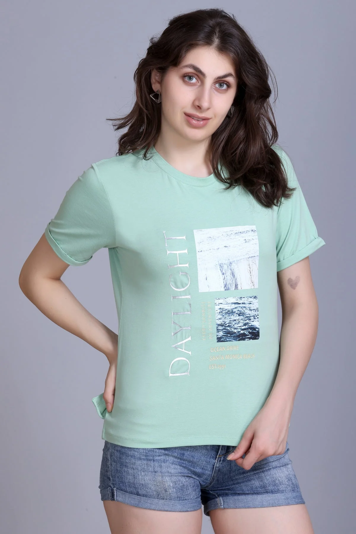 Women's Crew-Neck Graphic Tee - Image 3