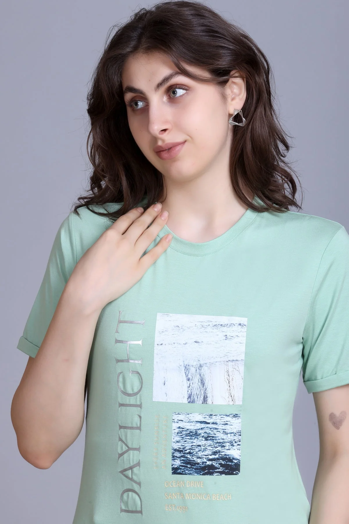 Women's Crew-Neck Graphic Tee - Image 4